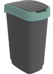 Rotho Abfalleimer 50 L Twist - Swingeimer 40,1 x 29,8 x 60,2 cm - M&uuml;lleimer