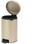 Brabantia Treteimer Newicon, 12 l, Rund, Champagner, Terrasse, 25,1 cm, 251 mm -