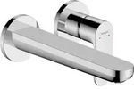 Hansgrohe 2-Loch Waschtischmischer Unterputz Rebris S F-Set 195 mm Auslauf chrom ,