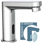 SCH&Uuml;TTE Waschtischarmatur VITAL, Wasserhahn mit Sensor, Mischbatterie Waschbecken, 