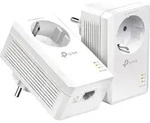 TP-Link AV1000-Gigabit-Powerline-Adapter KIT mit Steckdose, 1000 Mbit/s, IEEE 1901,