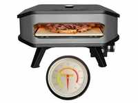 COZZE® 90349 Pizza-Gas-Ofen mit Thermometer Temperaturanzeige Profi bis 400°...