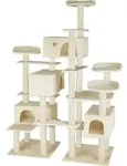 tectake&reg; Kratzbaum Entissar 214 cm inklusive Kippschutz - Beige