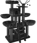 tectake&reg; Kratzbaum Gismo 195 cm inklusive Treppe, 4 Spielb&auml;llen und Kippschutz -