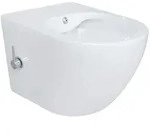 Belvit Sp&uuml;lrandloses H&auml;nge WC, einfache Reinigung, Toilette mit integriertem Bidet,