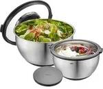 Sch&uuml;ssel-Set mit Spritzschutzdeckel MUOVO, 2 St&uuml;ck