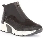 Rieker Damen Sneaker high schwarz , Damen:42 EU - Schwarz - 42