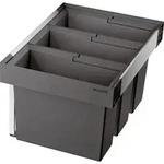 BLANCO Einbaum&uuml;lleimer FLEXON II Low 60/3 526642 - Schwarz