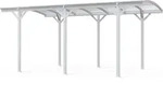 HOME DELUXE - Design Carport - FALO, Wei&szlig; - Ma&szlig;e: 505 x 300 x 226 / 240 cm - inkl.
