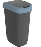 Rotho Abfalleimer 50 L Twist - Swingeimer 40,1 x 29,8 x 60,2 cm - M&uuml;lleimer