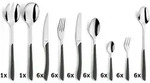 Kuppels 44-tlg. Besteckset PRISMA - Grau