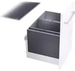 HAILO 3631681 Abfallsorter TRIPLE XL mit 2-fach-Trennung - 56 Liter Volumen / 2x 28
