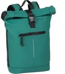 Mart New York Petrol 21L Rucksack Rolltop Wasserabweisend Laptop 15.6" - Blau