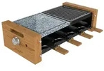 CECOTEC Cheese&Grill 8400 Wood Mixgrill Raclette - Schwarz/Grau/Braun