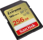SanDisk Extreme, 256 GB, SDXC, Klasse 10, UHS-I, 180 MB/s, 130 MB/s