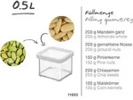 Premium Dose quadr, 0,5 l LOFT, Farbe:Transparent / Wei&szlig; - Transparent/Wei&szlig;