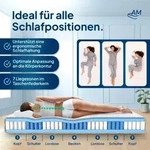 AM Qualit&auml;tsmatratzen | Premium 7-Zonen Taschenfederkernmatratze | 70x190 cm |...