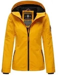 Marikoo Brombeere Damen Fr&uuml;hjahr &Uuml;bergangs Jacke gef&uuml;ttert Kapuze Gelb Gr. 34 - XS
