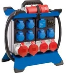 as-Schwabe Tragbarer Stromverteiler CEE 400V 32A auf 6x Schuko & 4x CEE IP44