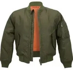 Kinder Jacke MA1 oliv, 122/128 - Gr&uuml;n - 122/128