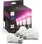 Philips HUE White AND Colour AMB. 6.5W E27 2000K 4PACK LED-Lampe, Sockel E27, 6,5 Philips HUE White AND Colour AMB. 6.5W E27 2000K 4PACK LED-Lampe, Sockel E27, 6,5