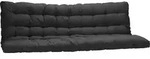 Japanisches Futon MODULO Spezialsofa mit Bettfunktion - 135 &times; 190 cm - Farbe schwarz