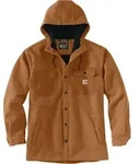 Carhartt Herren Hemdjacke Rain Defender Heavyweight, Oiled Walnut - Braun Meliert, S