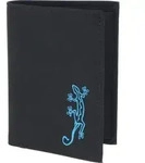 oxmox Geldb&ouml;rse New Cryptan RFID Protect Kombib&ouml;rse Lizard Print Cyan Black schwarz