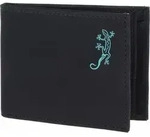 oxmox Geldb&ouml;rse New Cryptan RFID Protect Pocketb&ouml;rse Lizard Print Cyan Black