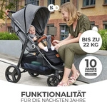 Kinderkraft GRANDE PLUS - Kinderwagen - von Geburt bis 22 kg - CLICK & FOLD-System -