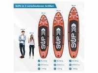 24MOVE® Standup Paddle Set SUP Board, inkl. umfangreichem Zubehör, Paddel und
