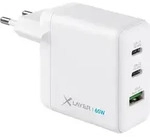 Xlayer Powercharger USB-C Schnellladeger&auml;t I 65W PD I GaN Charger I 3-Port
