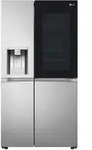 LG InstaView GSXV80PZLE Side-by-Side Khlkombination Freistehend 635 l E Silber -