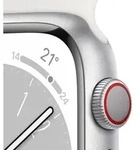 Apple Watch Series 8, OLED, Touchscreen, 32 GB, WLAN, GPS, 38,8 g - Silber