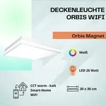LEDVANCE SMART+ Orbis Magnet LED Deckenleuchte, Wandleuchte 30x30cm 26W Tunable White