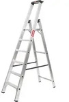 STIER Stufen Stehleiter Premium 6 Stufen einseitig begehbar,
