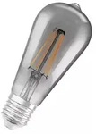 LEDVANCE SMART+ WiFi Filament Edison, Intelligentes Leuchtmittel, WLAN, Grau, E27,