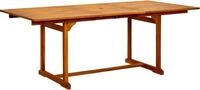 vidaXL Garten-Esstisch (150-200)x100x75 cm Massivholz Akazie