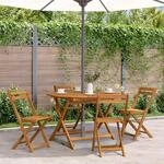 vidaXL Klappbarer Gartentisch 110 cm Massivholz Akazie