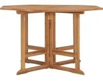 vidaXL Garten-Esstisch Klappbar 110x110x75 cm Massivholz Teak