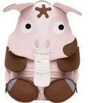 Gro&szlig;er Freund Tonie Schwein (pink/braun) - Hellgrau