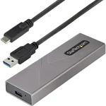 StarTech.com USB-C 10Gbps to M.2 NVMe or M.2 SATA SSD Enclosure, Tool-free M.2