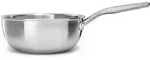 Kitchen Aid Chefs Pfanne Kasserolle silber f&uuml;r alle Herdarten geeignet - Silber