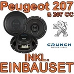 Crunch DSX62- 16,5cm Koaxsystem v+h f&uuml;r Peugeot 207 - justSOUND