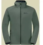 M|Jack Wolfskin Feldberg Herren Kapuzen Softshelljacke 1306922-4311 - Gr&uuml;n