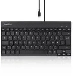 Perixx PERIBOARD-426, DE, kabelgebunden, USB Mini Tastatur mit flachen Tasten -