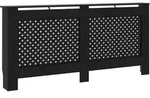 vidaXL Heizk&ouml;rperverkleidung Schwarz 172x19x81,5 cm MDF - Schwarz