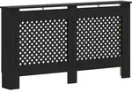 vidaXL Heizk&ouml;rperverkleidung Schwarz 152x19x81,5 cm MDF - Schwarz