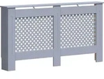 vidaXL Heizk&ouml;rperverkleidung Anthrazit 152x19x81,5 cm MDF - Grau