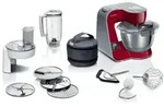 Bosch Serie 4 MUM5X720, 3,9 l, Rot, Silber, Ber&uuml;hrung, 2,7 kg, 1,1 m, 4 Disks -